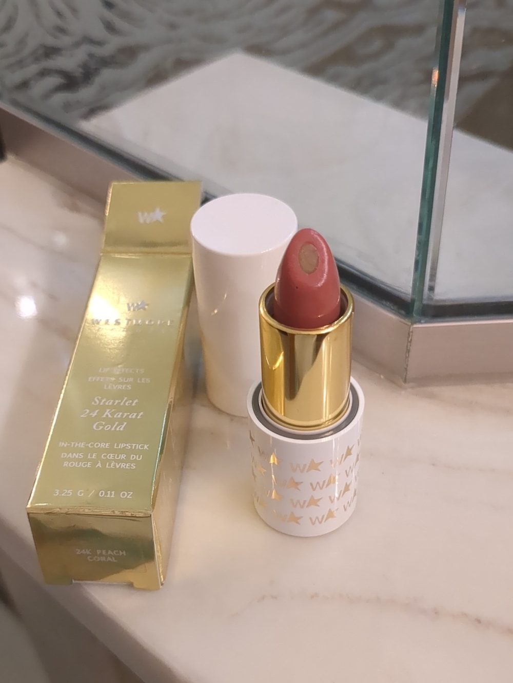 Lipstick With 24 Karat Gold In The Middle